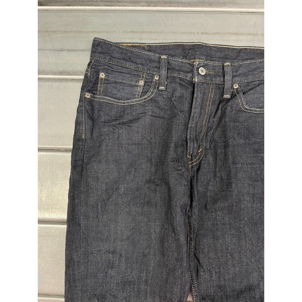 Levis 514 Straight Leg Jeans Mens 33x30 Blue Dark Wash Denim 100% Cotton - Picture 3 of 16
